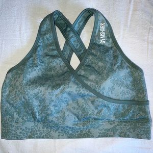 Gymshark Adapt Animal Seamless Sports Bra - Light Green